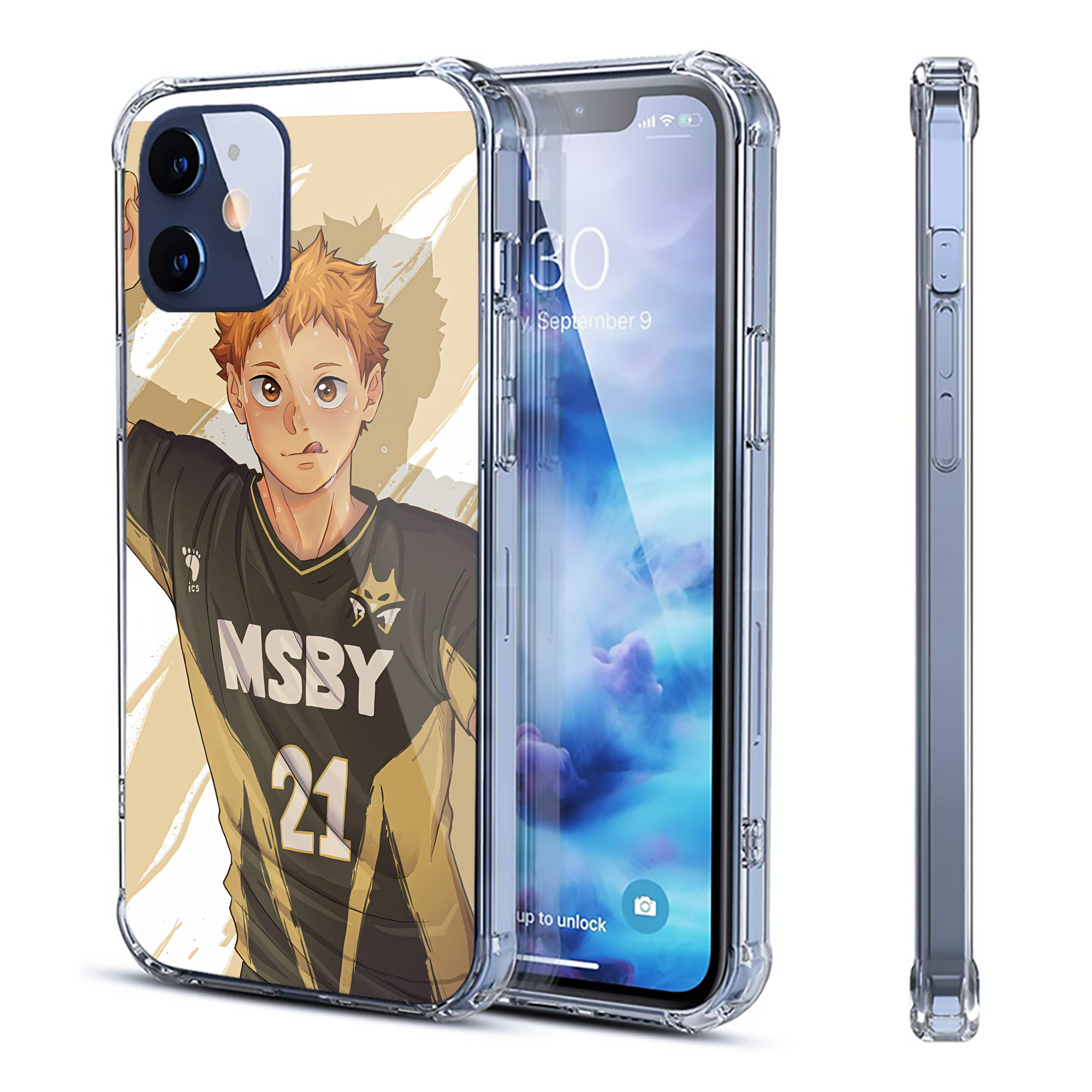 （画像用） ハイキュー!! Haikyu!! 【iPhone 12シリーズ対応】透明スマホケース（クリアソフトケース）